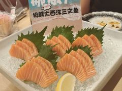 挪威三文鱼刺身-万岁寿司(万国店)