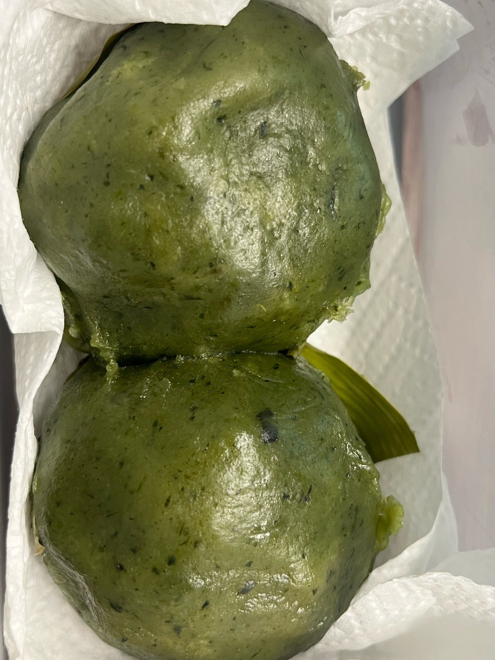 糯叽叽的菜团子.一口气炫2,内陷儿超级丰富的,有春笋豆干雪菜肉丝