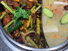 经典香辣蹄花锅-蓉客成都火锅·招牌麻辣牛杂·特色香辣蹄花(凌水店)