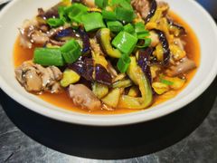 茄子拌八带-晚归月亮湾私家菜(临邑路店)