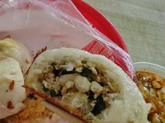 豆腐粉条素煎包-老槐树煎包