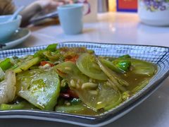 青番茄炒腊味-陈先进鱼馆·地道农家菜(萧山奥体店)