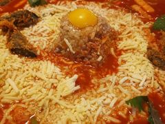 芝士火山炒年糕-包装马车·韩国料理·포장마차