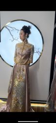-懿沉香中式嫁衣礼服秀禾服龙凤褂马来褂旗袍总店