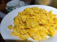 香葱炒山鸡蛋-崂山水果园农家宴(泉水鸡店)
