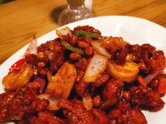 椒香虾仁爆鸡球-陈傻子餐厅(世纪都会店)