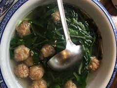 鸡毛菜肉丸汤-大队长大灶鹅
