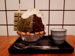 抹茶生乳かき氷-WONDER ICE 萬得冰田(建設路总店)