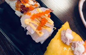Grilled Cheese Crunchy Glass Shrimp Sushi