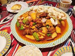 新疆大盘鸡中份-清真·丝路香妃新疆餐厅
