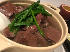 猪什煮猪红-天瑞轩·粤菜餐厅