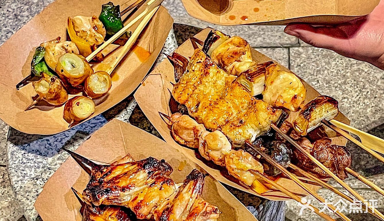 5r一串‼️杭州坠好吃平价街头烧鸟‼️氛围感💯提灯9r一串好吃哭