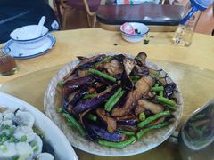 豆角炒茄子-区海鸡场饭店(石壁店)