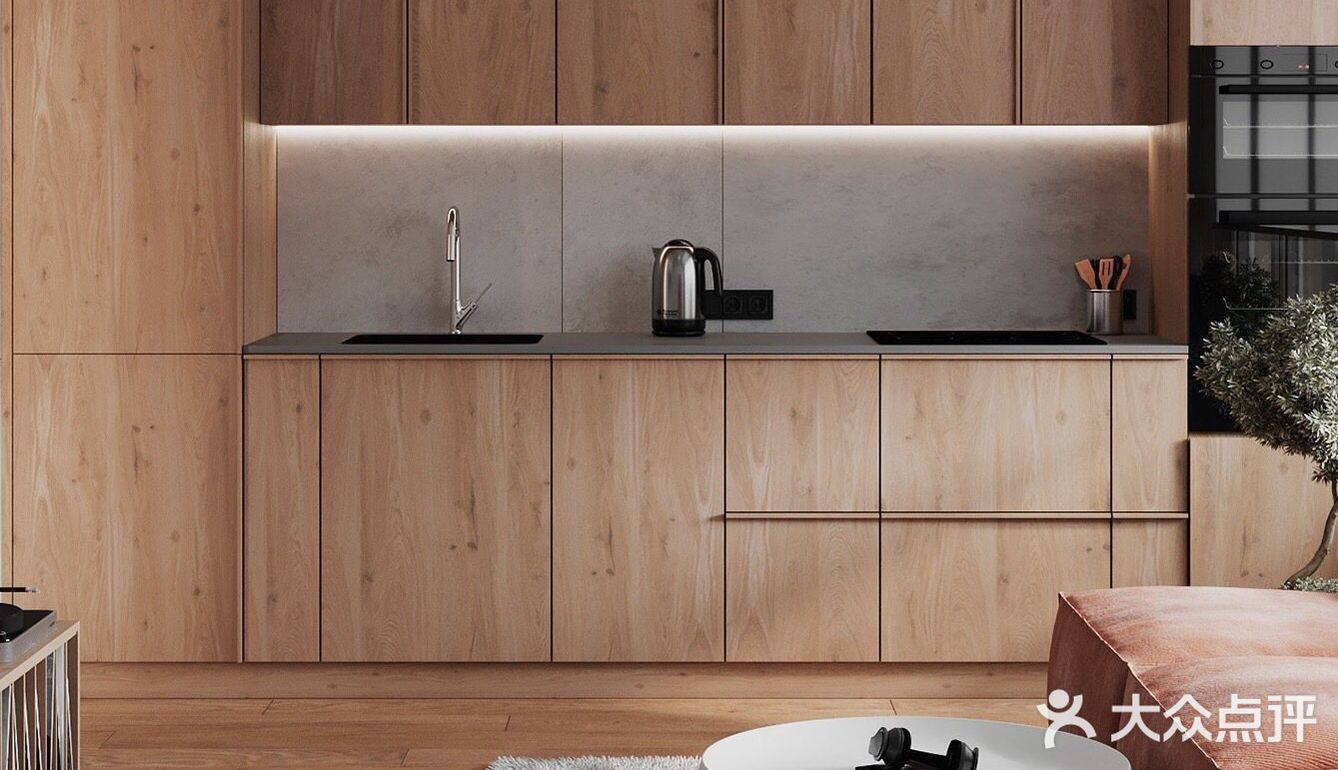 原木+橙色 简约雅致的感觉