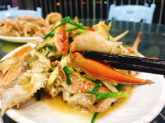 姜葱炒花蟹-七鲜渔港美食餐厅(巽寮湾海景店)