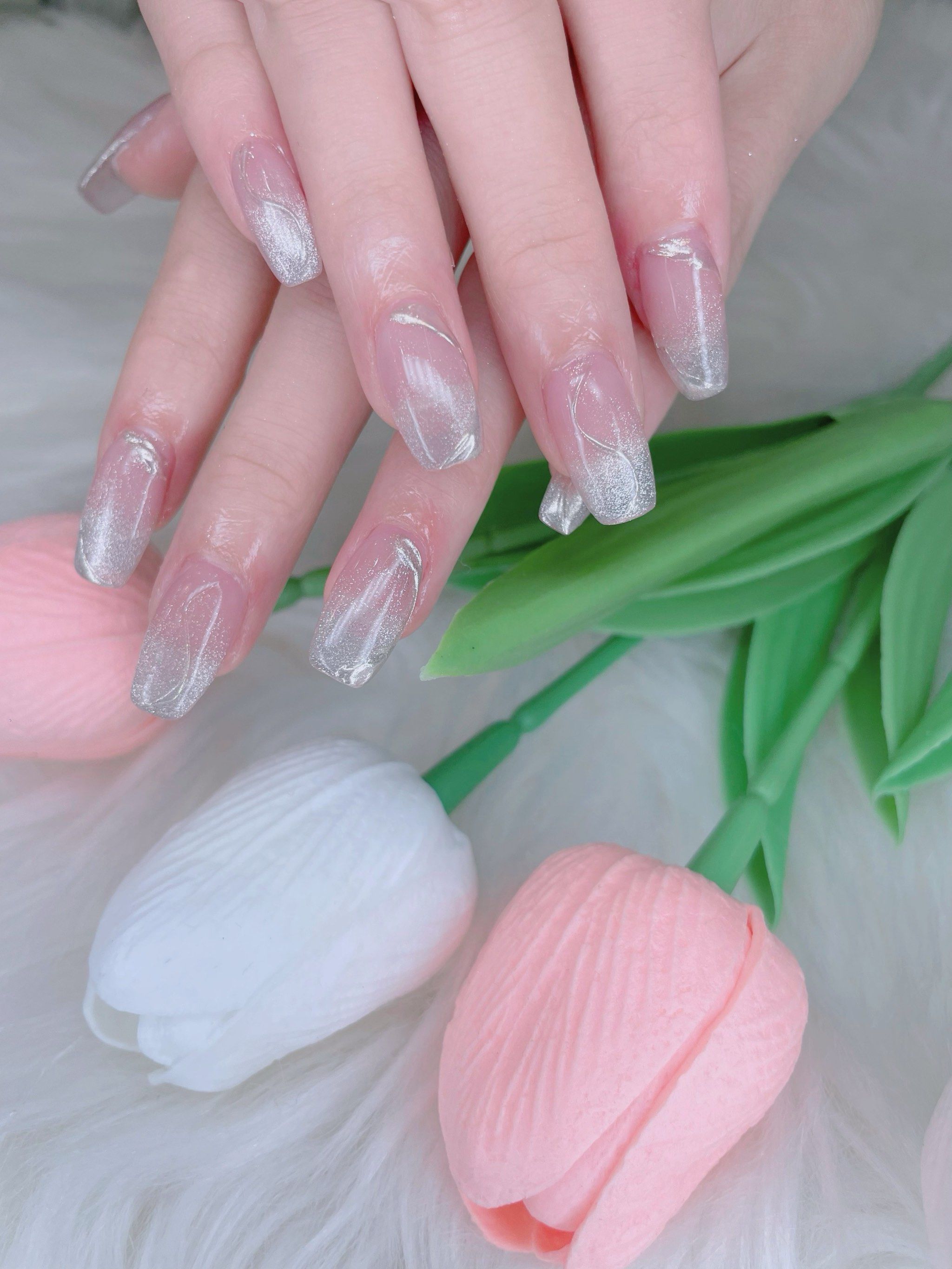 夏日美甲 ,冰透简约美甲💅