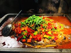 -探鱼·鲜青椒爽麻烤鱼(西南商都店)