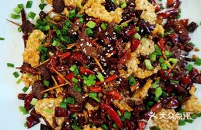 Crispy Beef Skewers with Rice Noodles