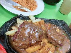 铁板西冷牛扒-胜利茶餐室