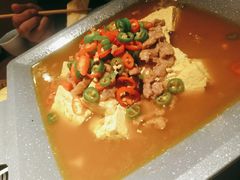 青椒豆花牛肉-有红鸡毛店·川菜(建设路店)