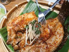 傣味香芋草烤罗非鱼-云海肴云南菜·蒸汽石锅鱼(北京良乡华冠店)