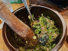 皮蛋青椒擂茄子-费大厨辣椒炒肉(皇庭广场店)