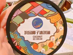泰式香椰冰淇淋-润园四季椰子鸡火锅(海上世界店)