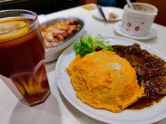 黑椒牛扒蛋包饭-锦园春香港茶餐厅(西海湾旗舰店)