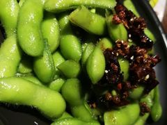 盐水毛豆-蚝魁竹笼蒸生蚝 余杭店