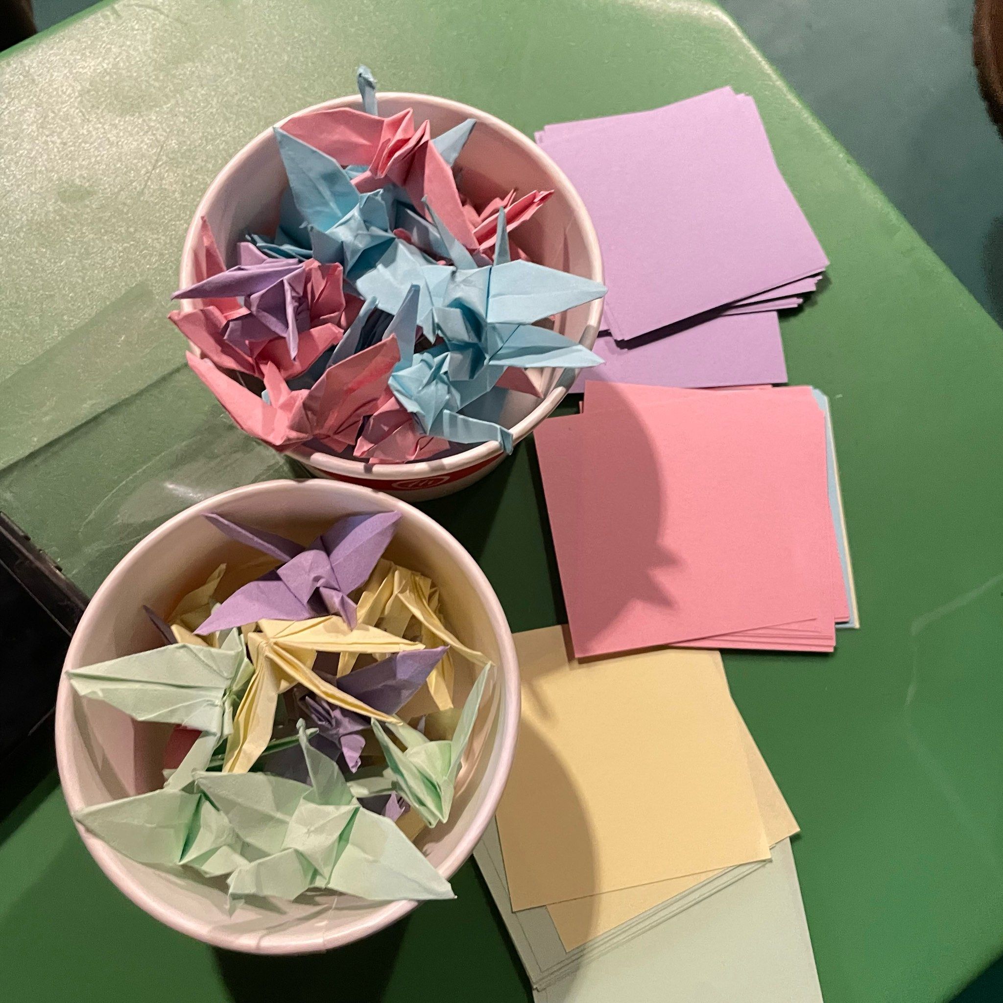 温州五马街海底捞 叠千纸鹤免单21元[胜利]