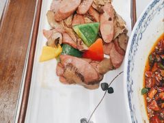 烟竹笋炒腊肠-天龙宝严素食馆(大兴善寺店)