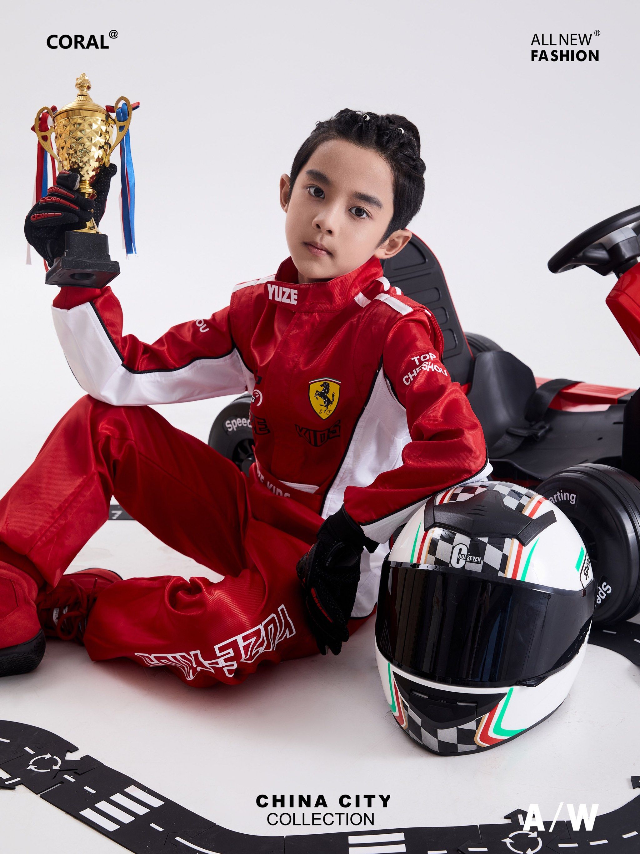 男童潮拍|被赞爆的酷飒赛车手儿童写真91