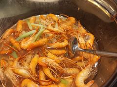 姜葱盐水煮河虾-羡餐厅