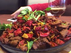 铁板孜然羊肉-渝信川菜(工体店)