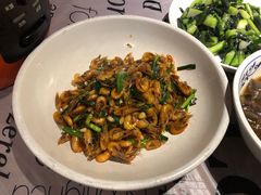 韭菜炒河虾-古道村落(温汤店)