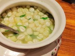 奶汤蒲菜-泉畔人家·老济南经典鲁菜(大明湖店)