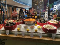 自助取餐区-广州希尔顿逸林酒店-OPEN開·全日制餐厅·海鲜·小火锅·自助餐(东风路店)