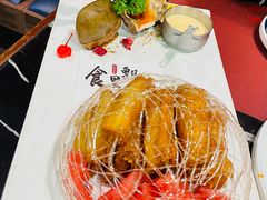 鸟巢金铂油条虾-钱塘梨园·演绎新派杭帮味