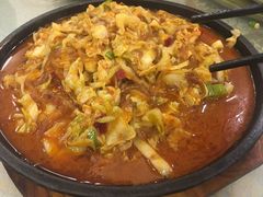 铁板包菜粉条-有家驴肉黄面(敦煌店)