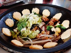 粘豆包-粘豆包柴火铁锅炖