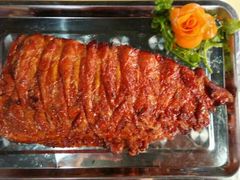 吊烧爱大米，蜜汁排骨-阿鸟农庄(石壁店)