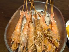 毛尖茉莉盐烤虾-蚝得喜海鲜(东城店)