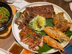 碳烧猪颈肉拼大虾-星叶·东南亚料理(宁波万象汇店)