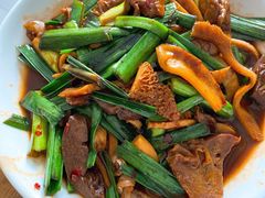 大蒜叶炒羊杂-孙家羊肉馆(庄良公路店)