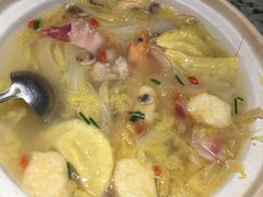 娃娃菜蛋饺煲-梁家大院•农家菜(昆山会展中心店)