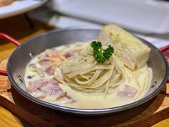 培根奶油意面-赤火牛排(金狮广场店)