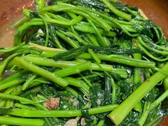 啫啫虾酱空心菜-熠盛粤味(永康路店)