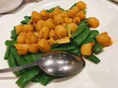 鲜贝炒甜豆-上海1号私藏菜(静安店)