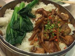 笼仔荷叶头菜排骨蒸饭-中山国际酒店中餐厅