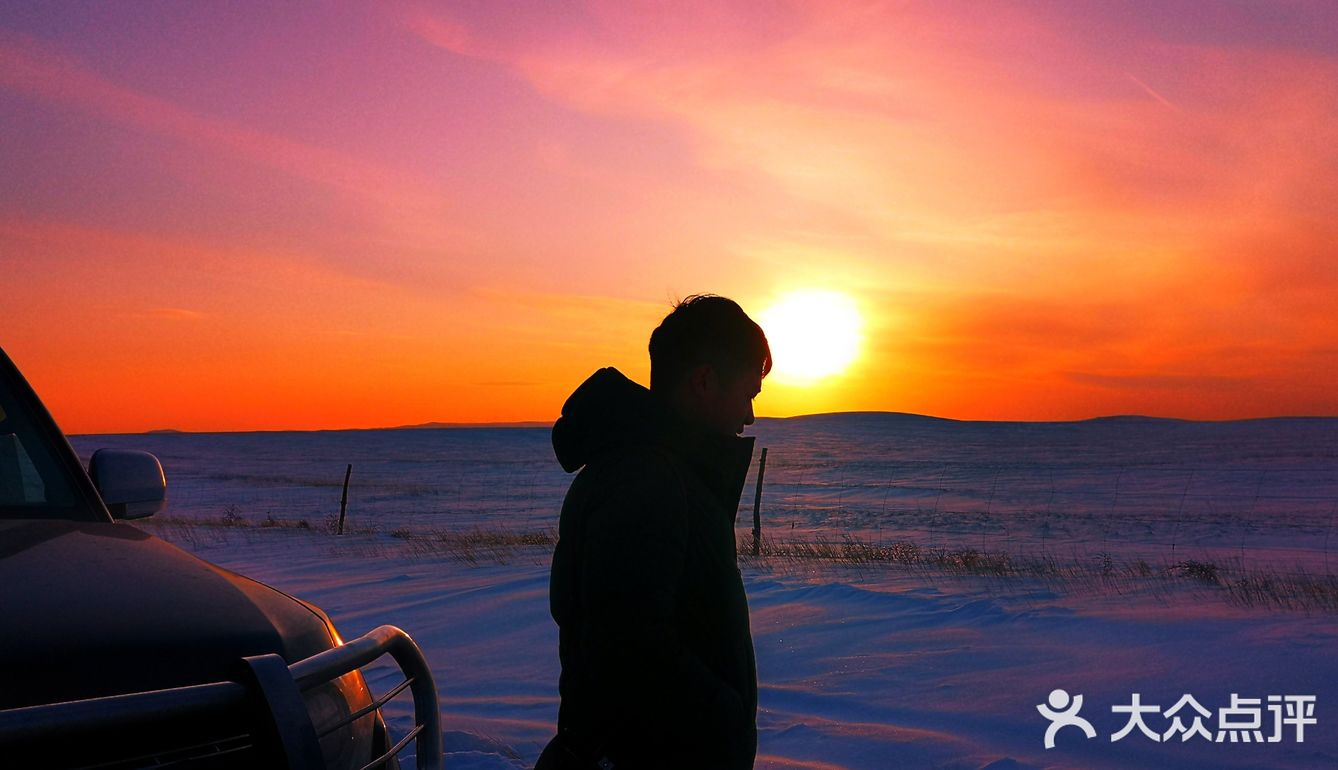 2019旅行最美好的瞬間是那夕陽下的雪地和你